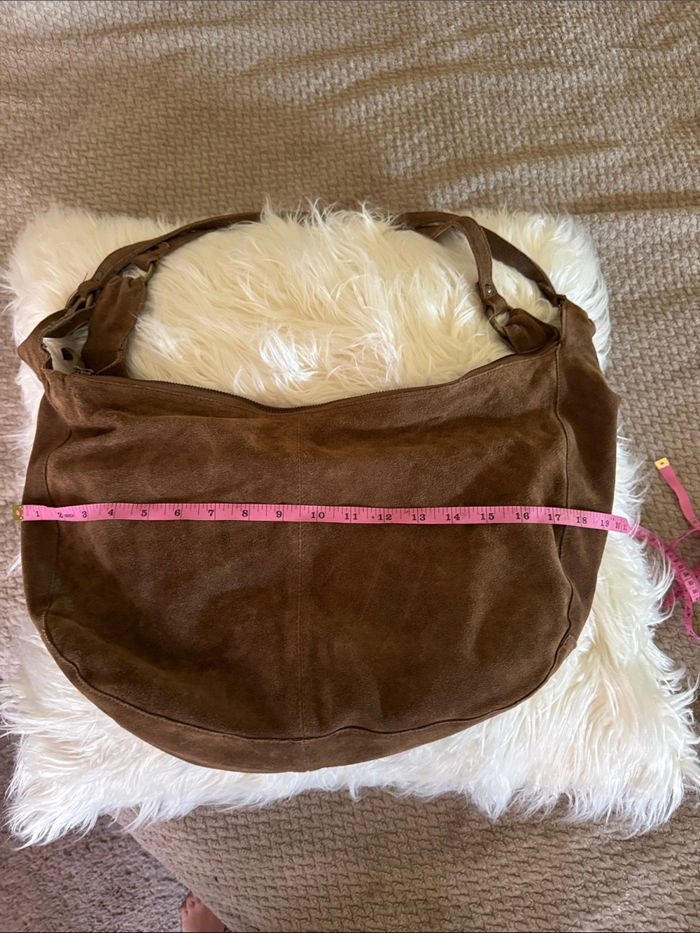 Free People Brown Suede Hobo Shoulder Bag - Picture 2 of 5